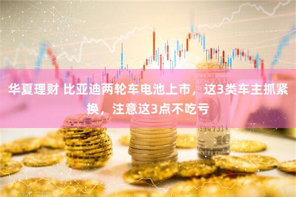华夏理财 比亚迪两轮车电池上市，这3类车主抓紧换，注意这3点不吃亏