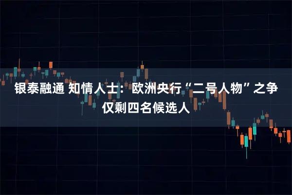 银泰融通 知情人士：欧洲央行“二号人物”之争仅剩四名候选人