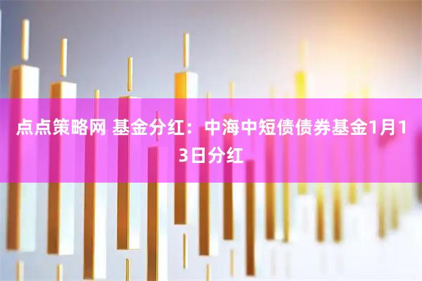 点点策略网 基金分红：中海中短债债券基金1月13日分红