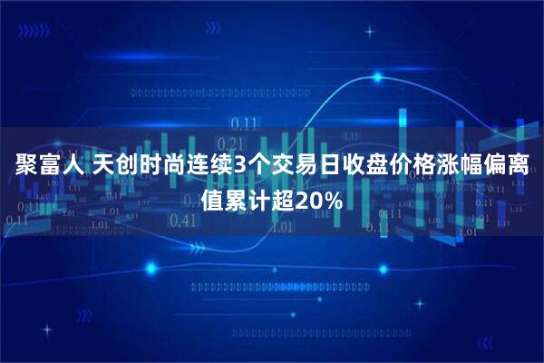 聚富人 天创时尚连续3个交易日收盘价格涨幅偏离值累计超20%