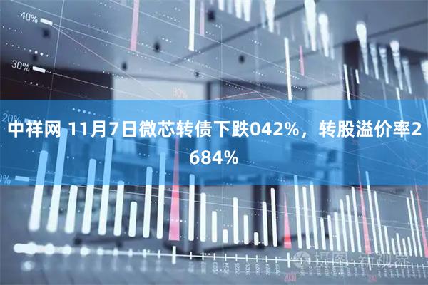 中祥网 11月7日微芯转债下跌042%,转股溢价率2684%