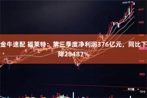 金牛速配 福莱特：第三季度净利润376亿元，同比下降28487%